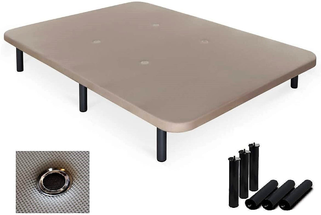 Somier Base Tapizada con 4 Patas