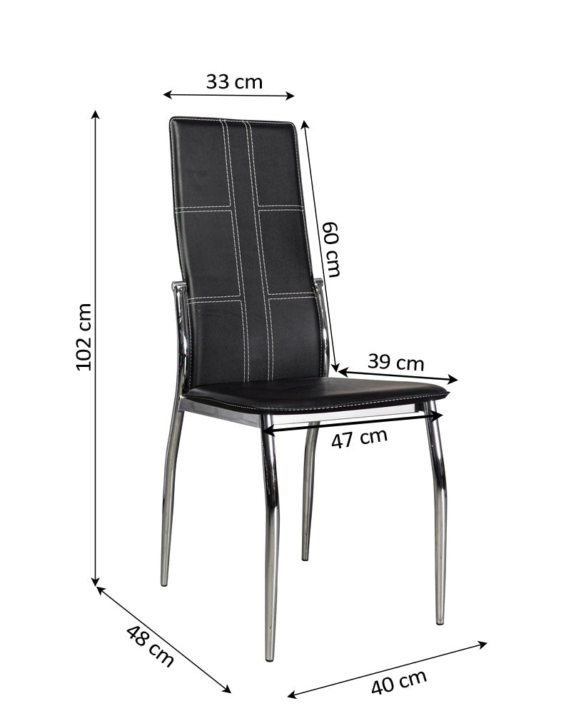 Pack Silla de Comedor C-01 en Polipiel/Metal.