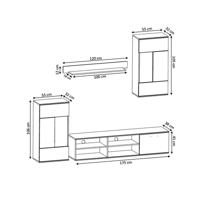 Conjunto Muebles Salón Airam.