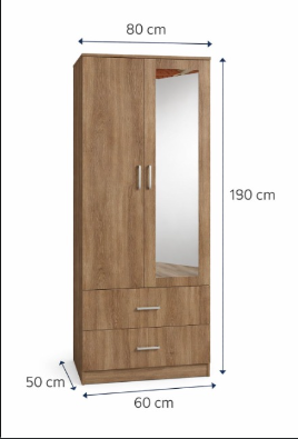 Armario ropero 2 puertas WAR