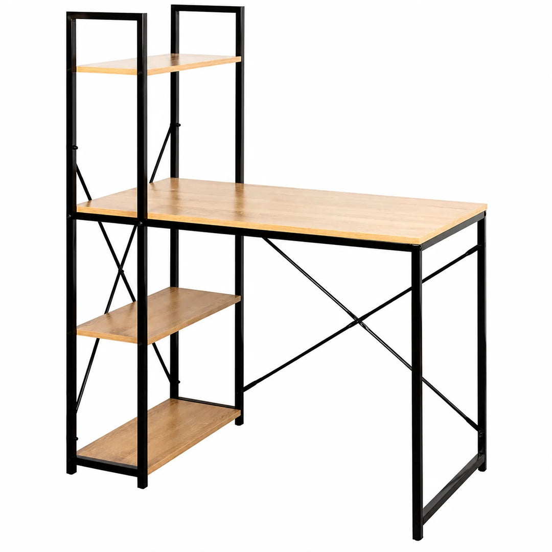 Escritorio Industrial con Estantería 120cm DNZ1260DG
