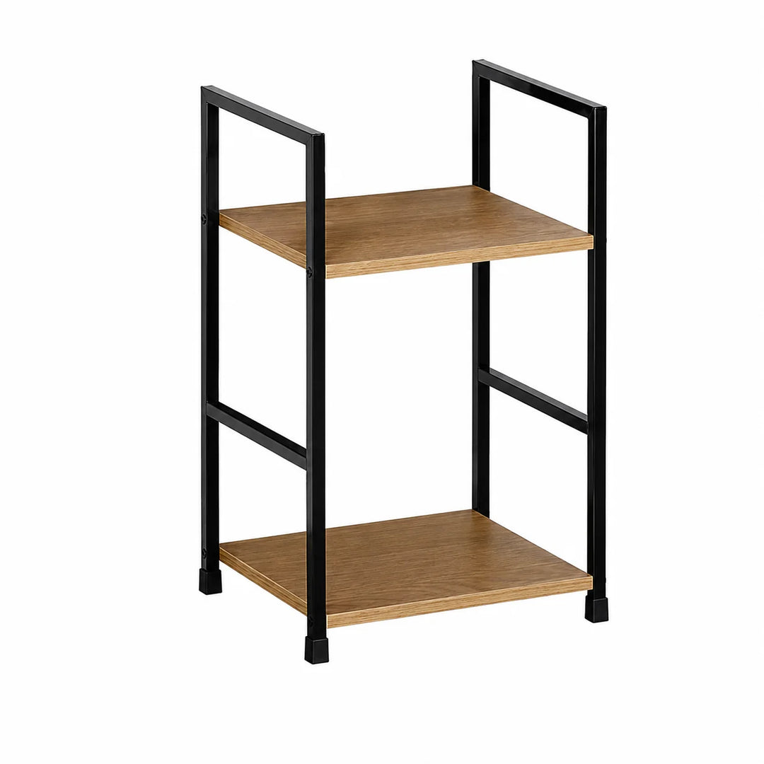 Mesita Auxiliar en Madera y Metal Diseño Industrial