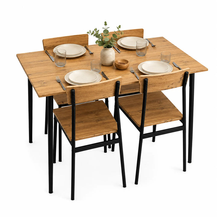 Mesa de Comedor Moderna – Diseño Industrial Escandinavo 110x70 cm