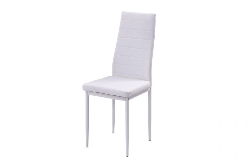 Mesa de Cristal Templado 110x70cm + 4 Sillas Polipiel DT18.