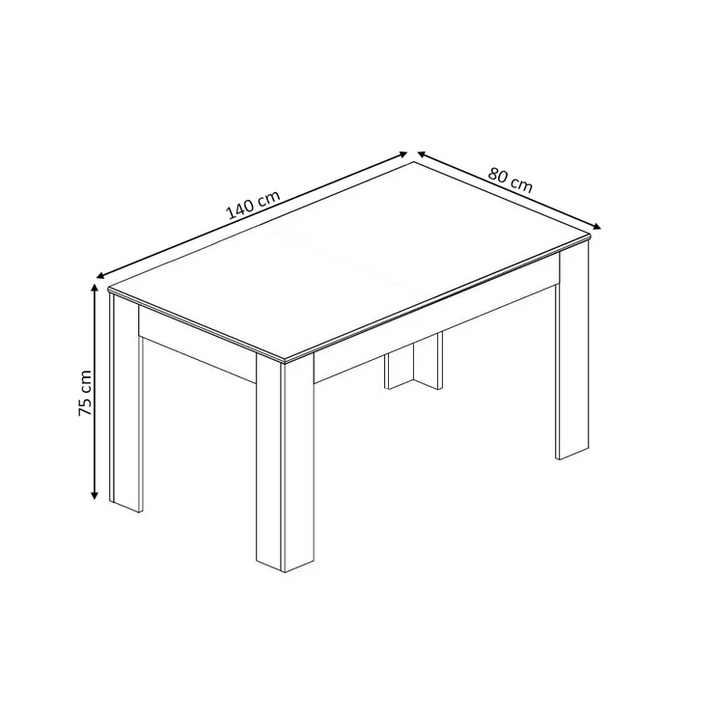 Mesa de Comedor o Cocina Mira MY 140cm