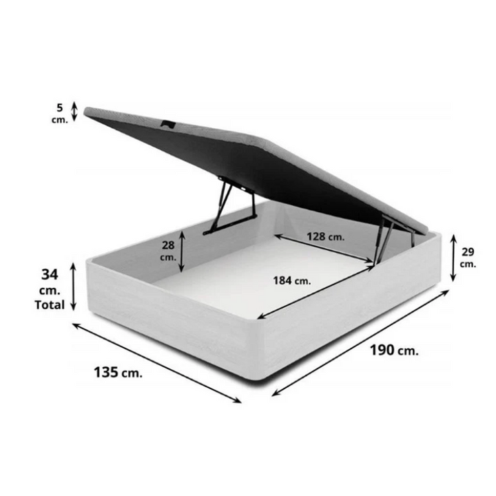 Canapé Abatible (90, 105, 135 y 150cm x 190cm)