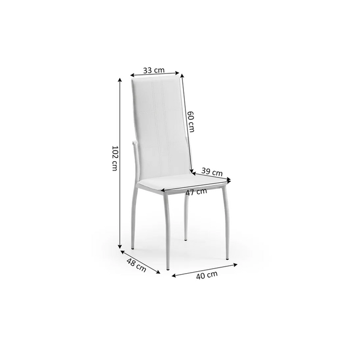 Pack Silla de Comedor C-01 en Polipiel/Metal