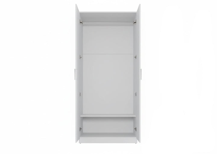Armario de Dormitorio W 2 Puertas, con Espejo