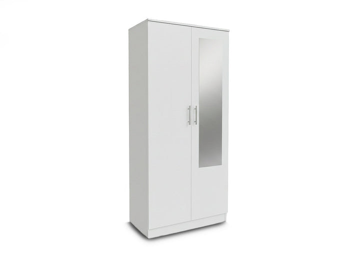 Armario de Dormitorio W 2 Puertas, con Espejo
