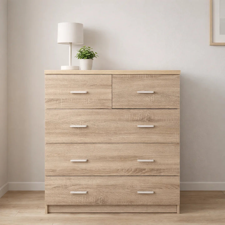 Cómoda Madera WAR 5 Cajones