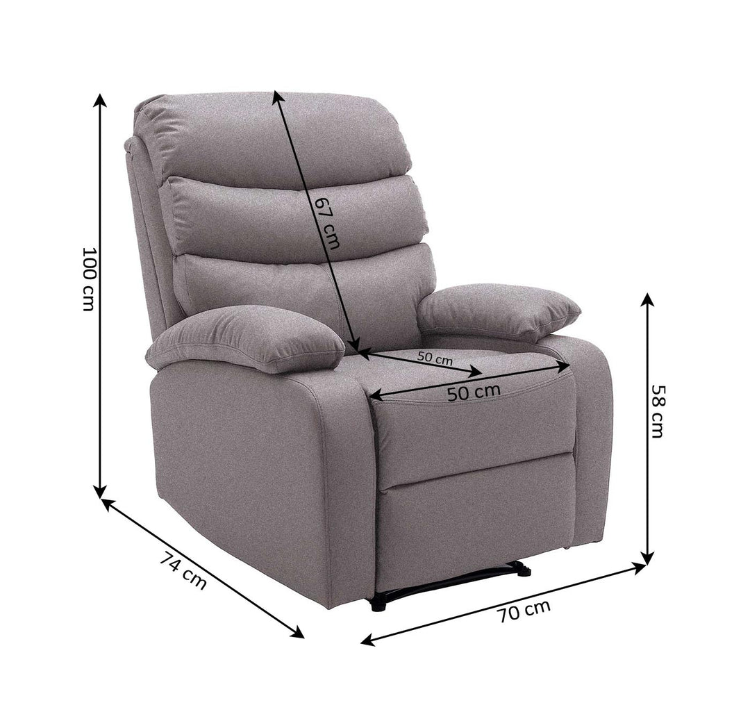 Sillon Reclinable Manual Miami 1 Plaza