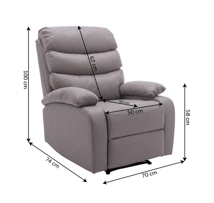 Sillon Reclinable Manual Miami 1 Plaza