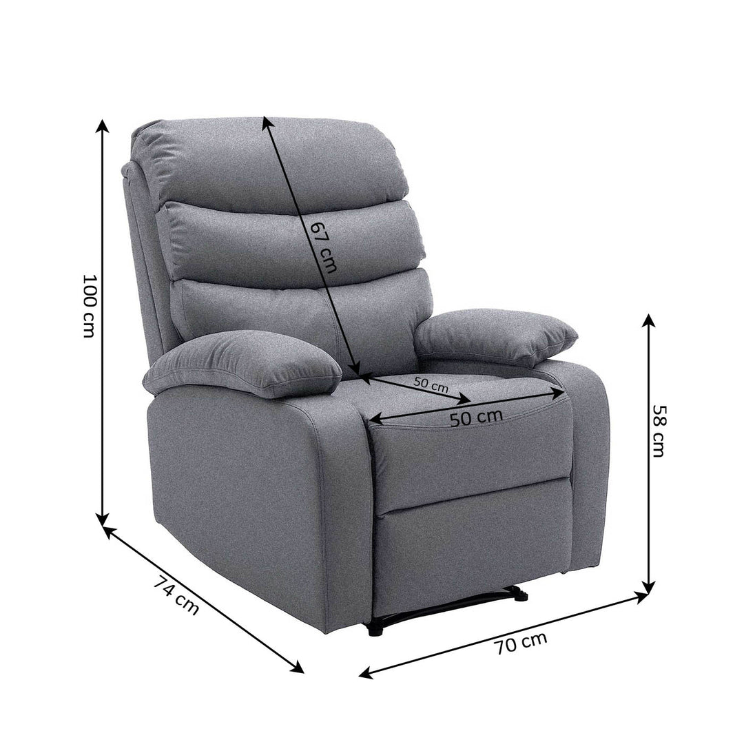 Sillon Reclinable Manual Miami 1 Plaza