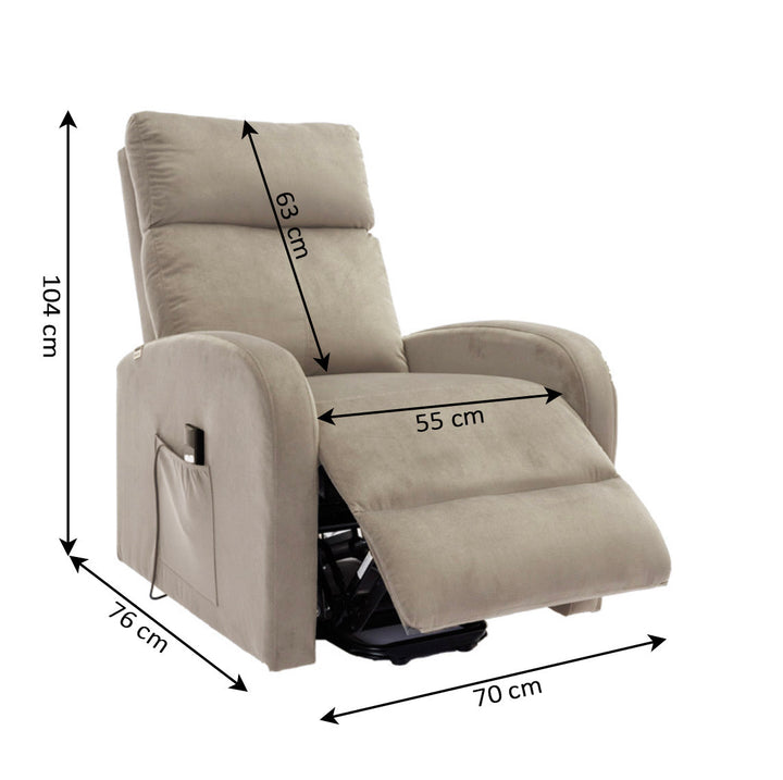 Sillón Reclinable Electrónico Irene 1 Plaza
