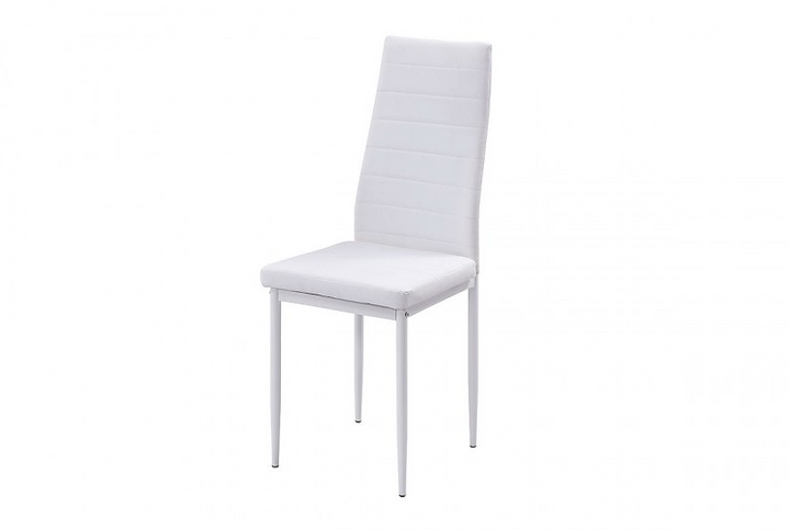 Mesa de Cristal Templado 140x80cm + 6 Sillas Polipiel DT34.