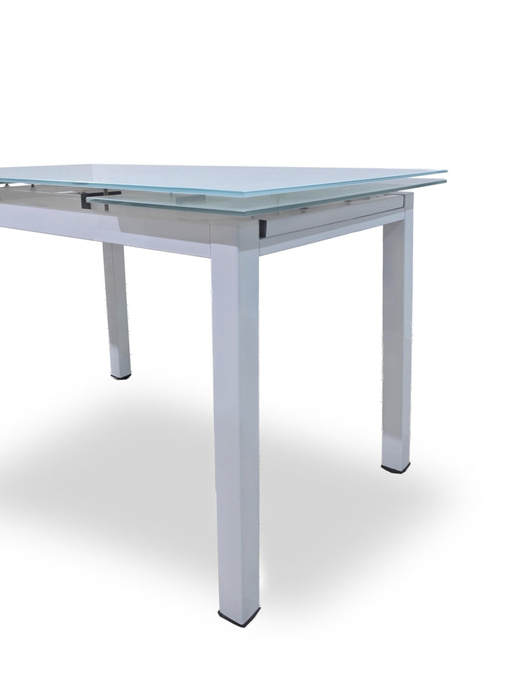 Mesa De Cristal Completa Extensible Con 6 Sillas Modelo DT58.