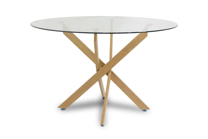 Mesa Redonda de Cristal Templado 120cm DT. Comedor o Cocina.