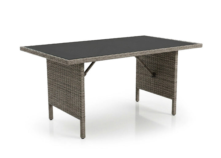 Sofá + Mesa + 2 Sillones + 2 pufs Ratán PE. Muebles de Jardín y Terraza Sebas.
