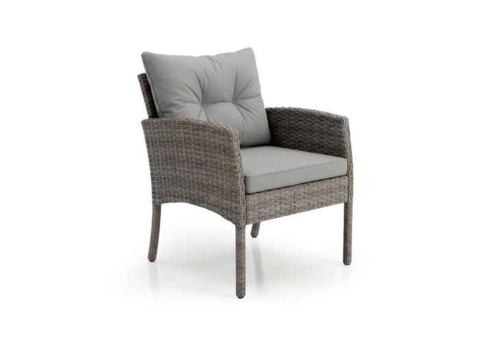 Sofá + Mesa + 2 Sillones + 2 pufs Ratán PE. Muebles de Jardín y Terraza Sebas.