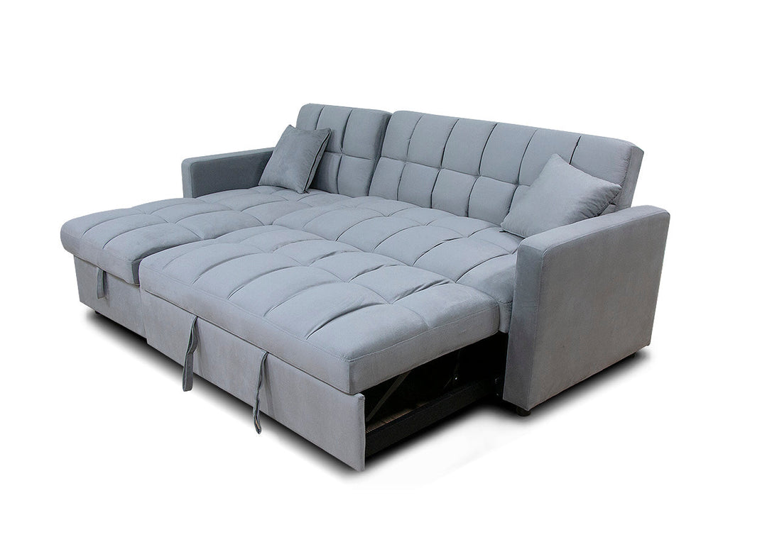 Sofá Cama Chaise Longue Kris 210cm Negro