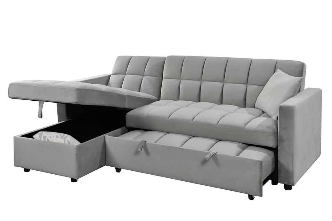 Sofá Cama Chaise Longue Kris 210cm Negro