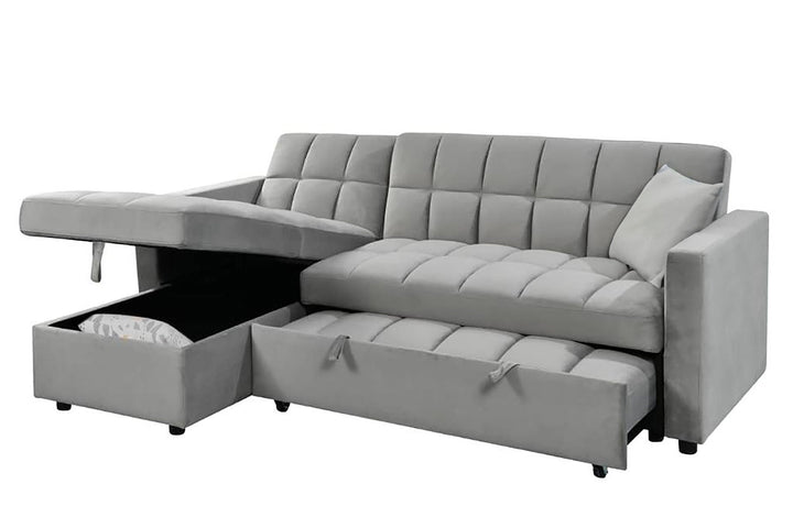 Sofá Cama Chaise Longue Kris 210cm Negro