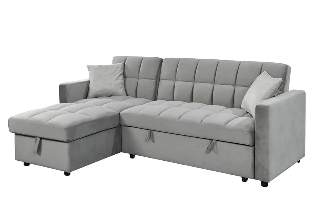Sofá Cama Chaise Longue Kris 210cm Negro