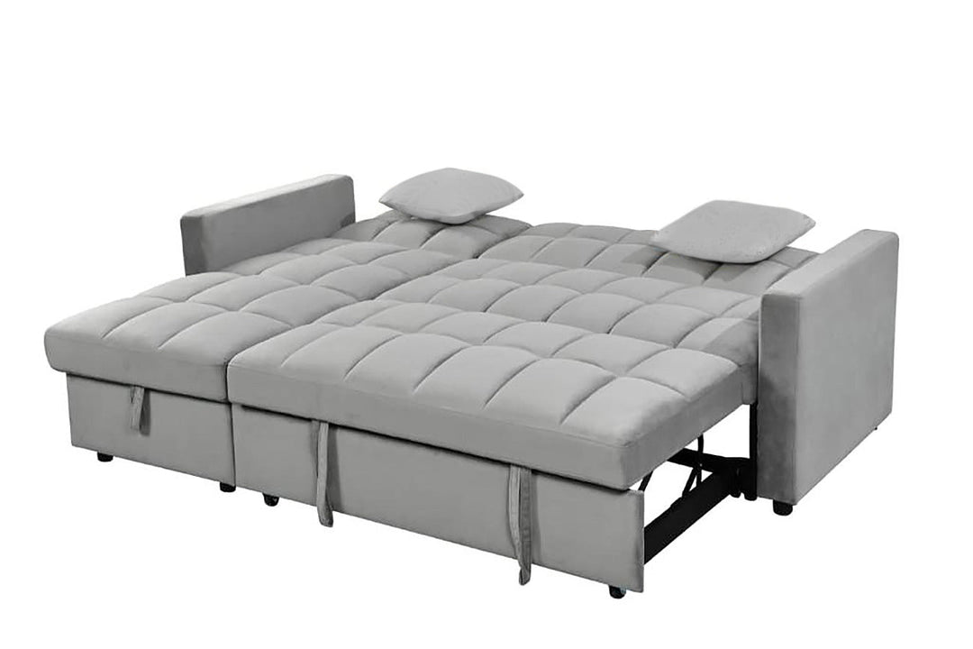 Sofá Cama Chaise Longue Kris 210cm Negro