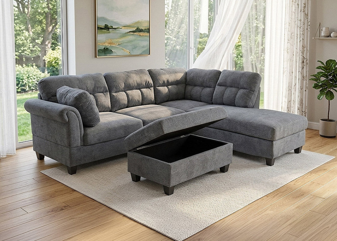 Sofá Rinconera Dama + Ottoman 260cm