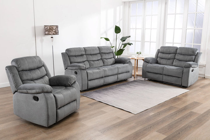 Sofa Reclinable Manual Houston 3 Plazas
