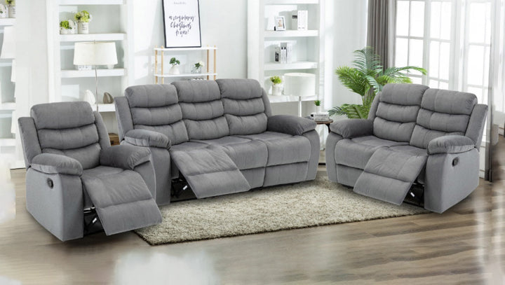 Sofa Reclinable Manual Houston 3 Plazas