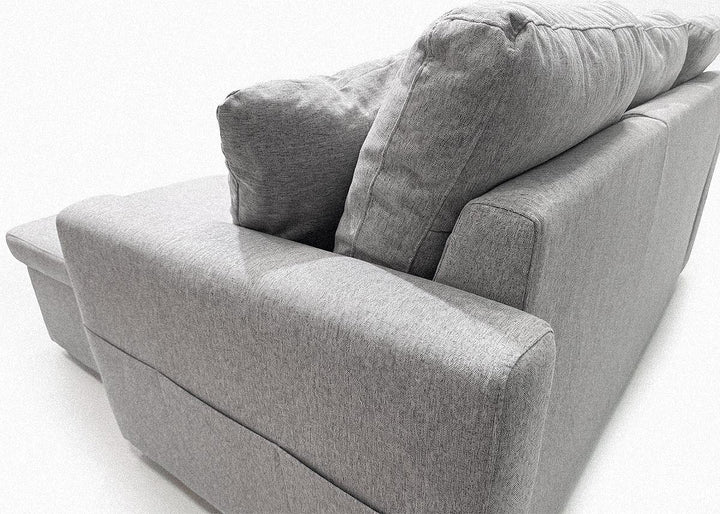 Sofá Doble Chaise Longue Nora, con Arcón 287cm