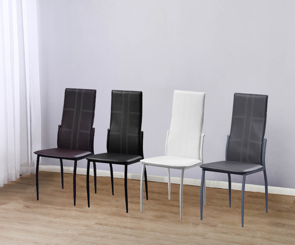 [C-01] Pack Silla de Comedor C-01 en Polipiel/Metal 